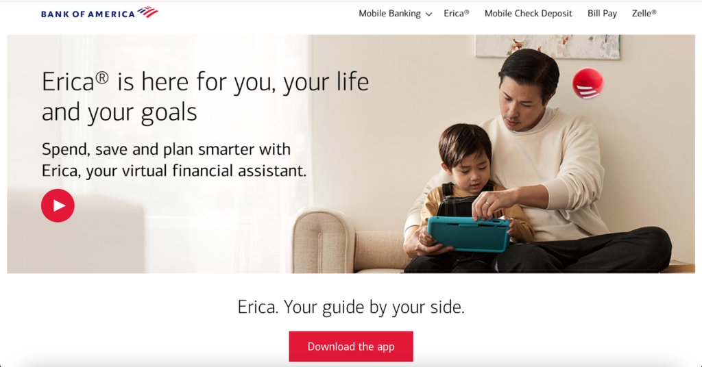 Bank of America's Erica chatbot