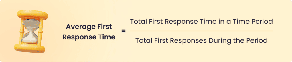 Calculating First Response Time (FRT)