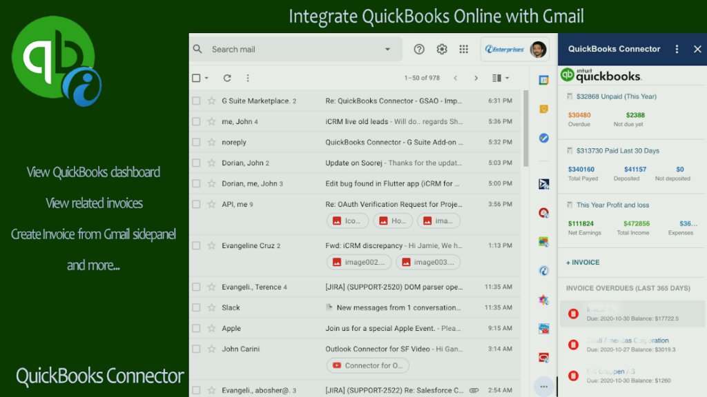 QuickBooks Online + Gmail Integration