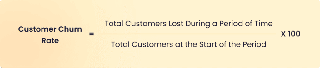 Calculating customer churn rate