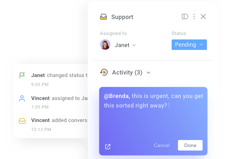 Hiver front manage inboxes image