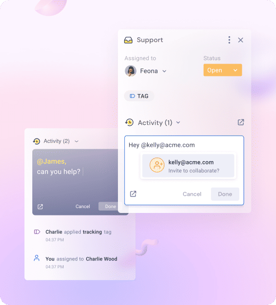 Internal collaboration is more seamless with Hiver