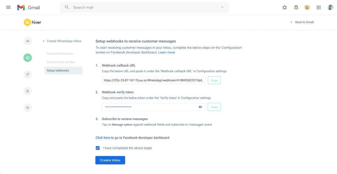 Connect whatsapp