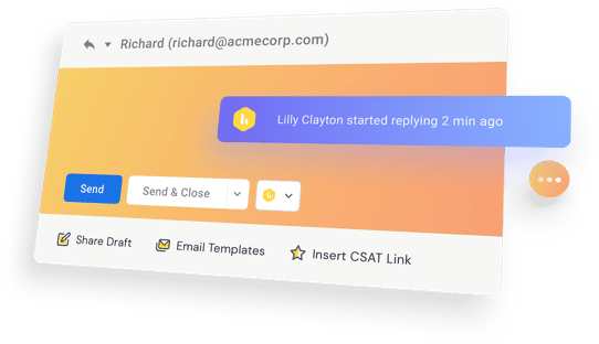 Hiver shared inbox guide: shared inbox features - collision detection