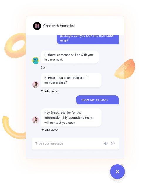 Live chat templates